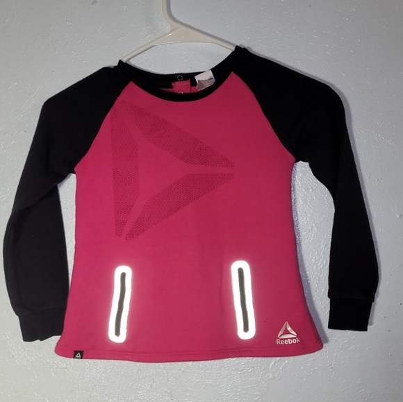 Reebok Other - Reebok 5T Girls Pink Black Long Sleeve Shirt